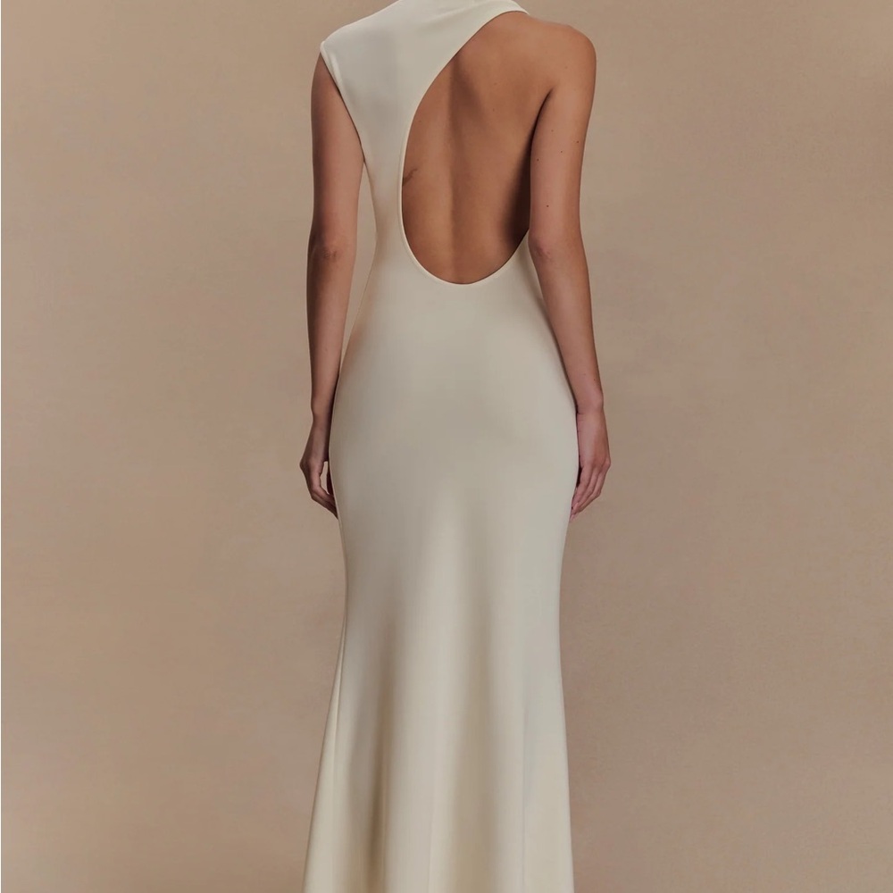 Meshki Ivory Backless Dress Katherina